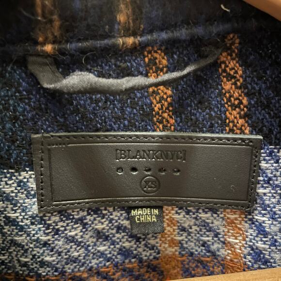 BLANKNYC Plaid Crop Oversized Shacket | Soft Brushed Wool-Feel Jacket NWOT, XS - Picture 4 of 6